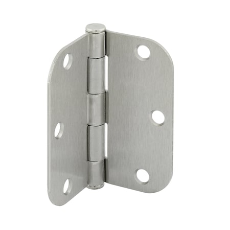 Prime-Line Door Hinge Residential Smooth Pivot, 3-1/2 in. with 5/8 in. Corners, Satin Nickel 3 Pack U 1150853